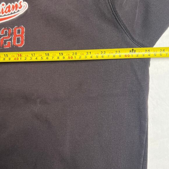 Vintage Hobokan Indians 29 Faded Black Pullover Crewneck Size Large - Picture 5 of 8